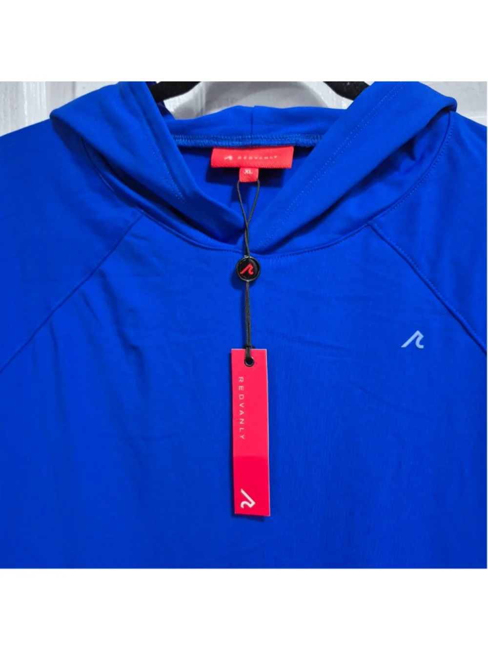 Men's REDVANLY Blue Seales Hoodie XL with White Stripes